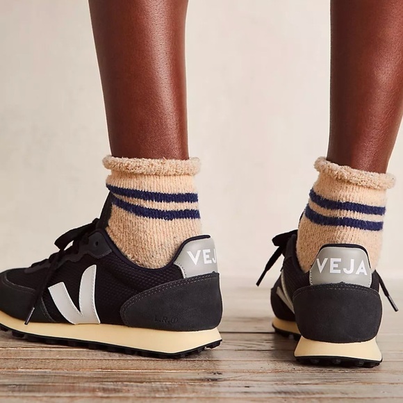 Veja Rio Branco Alveo Mesh‎ Suede Leather Sneakers Black White Oxford Gray 12 - Picture 2 of 8